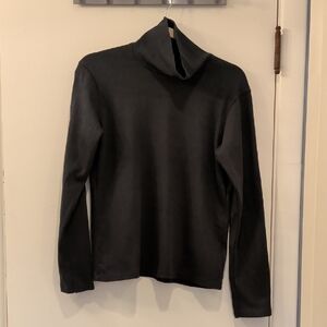 Uniqlo Forest Green Cotton Turtleneck Shirt